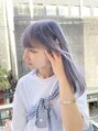シィーム(cime) 淡いアジサイカラー。お家でのケアの仕方もアドバイスします。