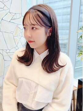 ケーツー あべのキューズモ－ル店(K-two) くびれヘア*シースルーバング*レイヤーカット*グレーベージュ