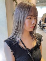 ディッセンバー 渋谷(December)&nbsp;【December】ワンブリーチで作る透明感グレージュ◎