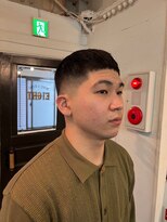 ビーバイエイトジェンツ(Bee by EIGHT GENTS)&nbsp;MEN'S HAIRウルフアッシュブラックカルマパーマベリーショート