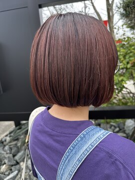 ディーボーイ 健軍店(D-BOY) ボブスタイル/小顔ショート/オレンジカラー