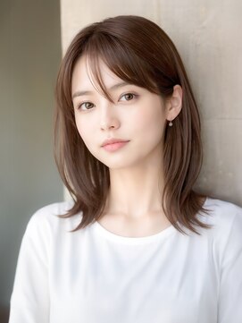 アーダーヘアーサロン 鯖江店(ADER HAIR SALON) 耳かけが可愛い!うぶ毛風前髪ナチュラル外ハネミディ