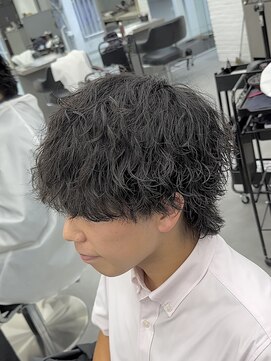 オーバルバイアピッシュ(OVARL by apish) 波巻きウルフ縦落ちツイストスパイラルメンズパーマツイスパ