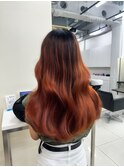 今流行りの海外風バレイヤージュ