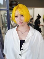 クペウ ローウェン(cope'u ROWEN)&nbsp;渋谷/ウルフカット  デザインカラー ルーツカラー エンドカラー