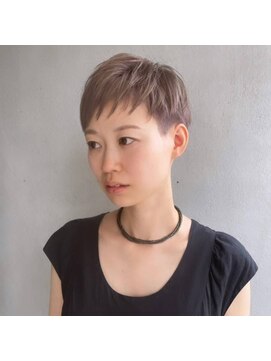 エーガール美容室(A-girl) グレージュツヤカラー×ショート