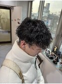 大和八木橿原メンズサロン波巻きスパイラルパーマ