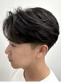 フェザーパーマ/メンズビジネス/理容室/30代