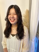 アスティブランシュ(Asti blanche)&nbsp;透ける地毛風カラー×くしゃわんちゃんパーマ