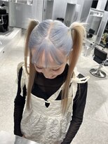 ペレ アネックス 大阪梅田茶屋町店(PELE ANNEX)&nbsp;ホワイトグレージュ/デジタルパーマ/フェザーパーマ/梅田