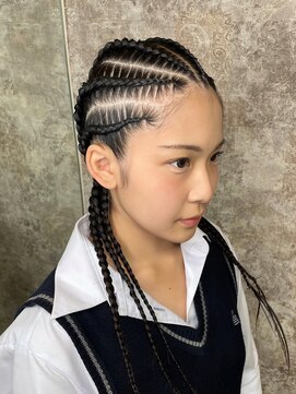 エルバイイエローコーン(ell by YELLOW CORN) レディースフルコーンロウ/体育祭ヘア/イメチェン