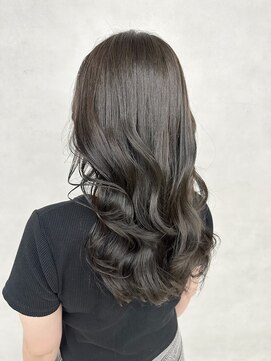 アース 越谷店(HAIR&MAKE EARTH) 韓国レイヤーカット/ブリーチなしダブルカラー/グレージュカラー