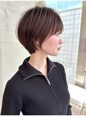 大人ショートショートボブくびれショートひし形30代40代50代青山