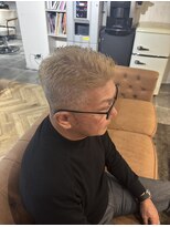 アンバーロイス 綱島(umber royce)&nbsp;ベリーショート×白髪ぼかしブリーチ