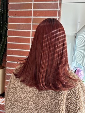 ルームヒゴバシ(room higobashi) 柔らかさのあるブラウンレッドカラー