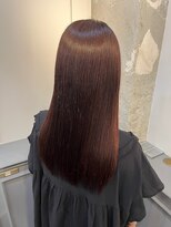 ラム(L'am)&nbsp;ストレートロング/髪質改善/トリートメント/ボルドーカラー/高松