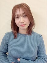 イーストハムネオ(EAST HAM NEO)&nbsp;透明感オレンジブラウン/ミディアムレイヤー/顔まわりカット