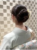 大阪なんば/訪問着ヘア/着物ヘア/卒業式ヘア/成人式ヘア