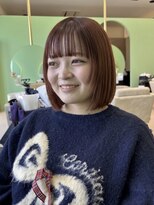 ボヌール 西宮北口(Bonheur)&nbsp;♯艶感アップで可愛さ引き立つ暖色ボブ［西宮北口］