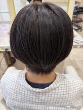 アッシュ 仙川店(Ash)&nbsp;仙川40代50代60代絶壁解消前髪小顔前下がりショートボブ骨格補正