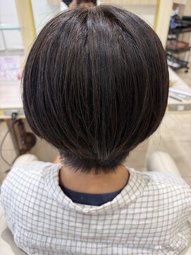 アッシュ 仙川店(Ash) 仙川40代50代60代絶壁解消前髪小顔前下がりショートボブ骨格補正