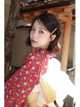 ニューミー(new me)の写真/早朝5時~◎2026年卒業式受付中【袴着付け+ヘアセット¥8000~】水引/金箔等アクセサリーの種類豊富♪