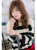 ほつれウェーブのニュアンスロングb