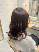 ゆる巻きお出かけ×艶ブラウン