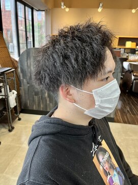 ヘアー ル シェーヌ ワンセカンド(hair le chene 1/2) ツイスト×アップバング