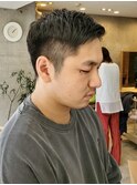 ツイスパセンターパートマッシュ波巻きダウンパーマメンズ目黒