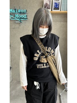 ムード タテマチ(mood tatemachi) デザインカラーホワイトグレー×ブルーブラック