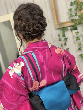 エン(EN) 編み込みキュートアレンジ