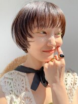 スー(suu)&nbsp;大人ショートボブ丸みショートカットマッシュショート前髪あり