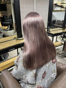 アルカナ 明治神宮前原宿(ARCANA) 切りっぱなしボブ エアリーロング 美髪 ピンクブラウン