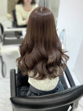 ランテルディ 渋谷(LANTERDIT) マロンベージュ　韓国ヘア　艶カラー　顔周りレイヤーカット