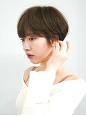 黒髪/ボブルフ/ネビージュ/小顔/ワンレン/30代/40代/50代