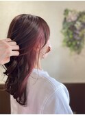 【玉木】インナーカラーピンク×ブラウン