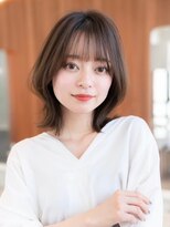 レイヤーカットボブくびれレイヤー顔周りレイヤー韓国ヘア小顔