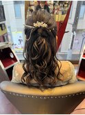 ハーフアップ