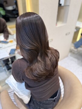 プアメリア 名古屋(Puamelia) 艶感ベージュ/髪質改善/ケアカラー/艶カラー