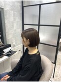 白髪ぼかし/白髪改善カラー/ショート/透明感カラー/脱白髪染め