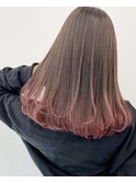 グラデーションブラウンピンク