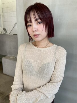 カシェ ホリエ(CACHE HORIE) ワインレッド / ボブレイヤー / フェイスレイヤー / 牧野