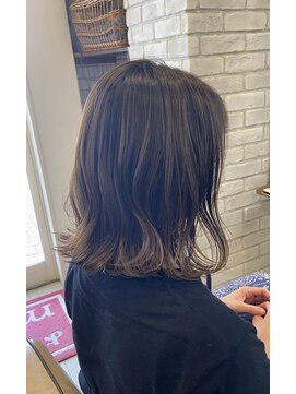 ミルク(MILK) くびれミディ×切りっぱなし×シアーブラウン×髪質改善