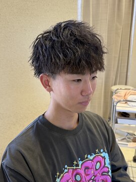 men's salon HYPE 名古屋伏見 メンズサロン/men'sパーマ/men'sカット/men'sショート メンズカット×ツイストスパイラルパーマ(伏見/眉毛/栄/メンズ)