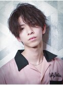 韓国風マッシュ/フリックパーマ/ツーブロックショート