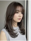 レイヤーカット髪質改善トリートメント前髪カット