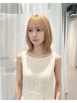 ハーツオオサカ(HE:ARTS OSAKA) ハイトーンがかわいい韓国くびれボブ