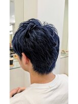ヘア ポジション HAIR Position 能代北店 青系カラー