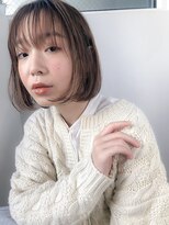 アコロン(acoron)&nbsp;小顔カット＿マニッシュ ＿フレンチボブ ＿美髪＿ネイビーカラー